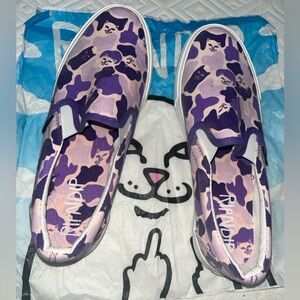 Ripndip Purple Camo Slip-On Shoes
